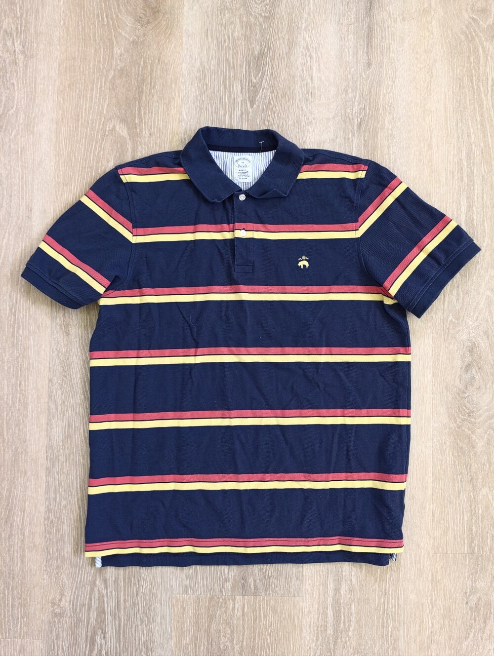 Brooks Brothers Polo Shirt Striped Multi Color Size XL